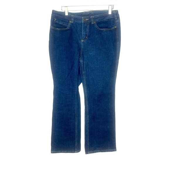 DULUTH TRADING CO Dark Wash Bootcut Jeans - Picture 1 of 5